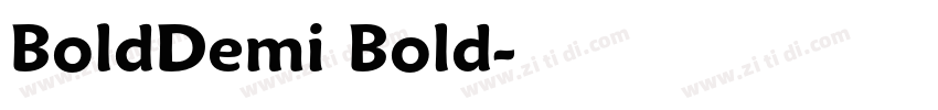 BoldDemi Bold字体转换 BoldDemi Bold字体转换